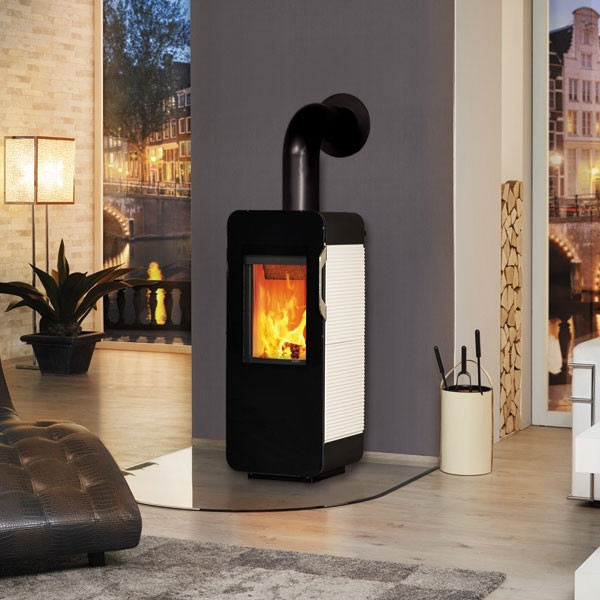 Печь Hark 136 ECOplus, creme-weib 118, черная рамка (Hark)