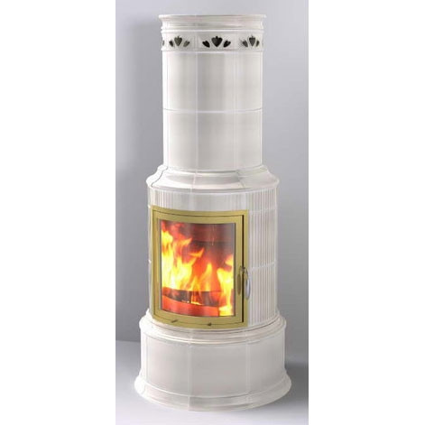 Печь Bella Rosa Klassik 2 ECOplus, creme-wei, рамка золото (Hark)