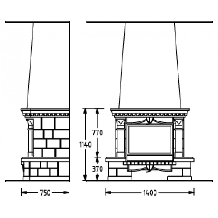 Высота камина от пола фото 22
