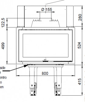 Каминная топка Jotul I 620 F, черная краска ВР