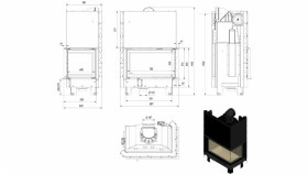 Каминная топка MBO/P/BS/G/SG