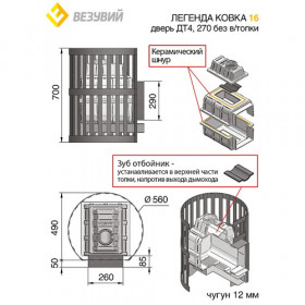 Везувий, Легенда Ковка 16 (270) б/в