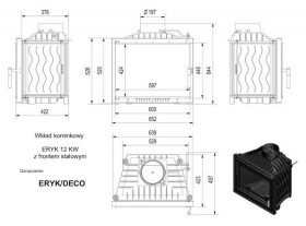 Каминная топка Eryk/DECO