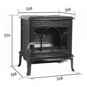 Jotul F 100 SE эмаль сине-чёрная