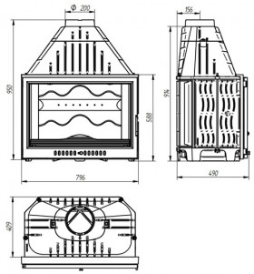 Топка 801 piano (Ferlux)