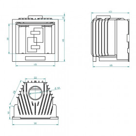 Каминная топка Monolit 12KW Flat