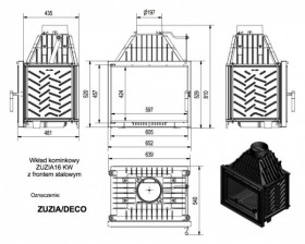 Каминная топка Zuzia/DECO