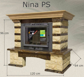 Каминная облицовка Nina пристенная