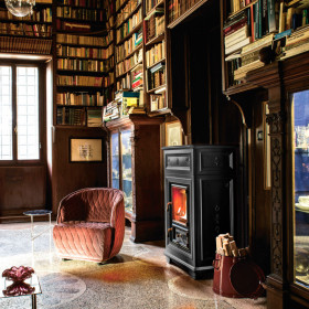 Печь Borgholm KK, бордовая (Thorma)