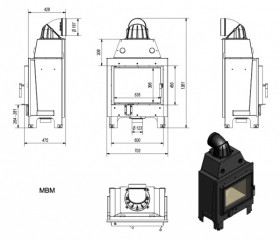 Каминная топка MBM