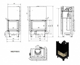 Каминная топка MBZ/P/BS/G