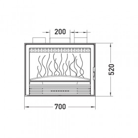 Топка Invicta 700 Compact 520 C