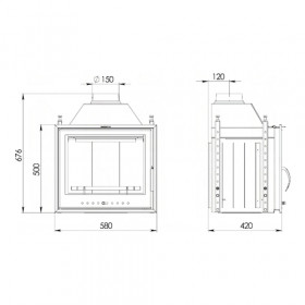 Каминная топка Эльба 609