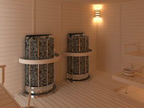 SAWO Электрическая печь TOWER TH12-240NS-WL, пристенная, выносной пульт