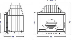 Каминная топка Panoramic 700