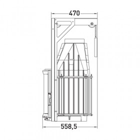 Каминная топка Panoramique 700 контргруз