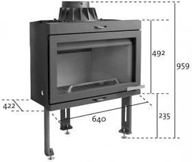 Каминная топка Jotul I400 Flat BP