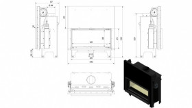 Каминная топка Mila/G (гильотина)