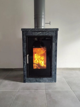 Печь-камин София 10 в Талькохлорите/Пироксените
